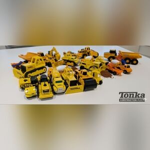 Ultimate Construction Vehicle Lot - Tonka, Hot Wheels & Matchbox - 11pc Bundle